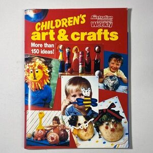 Children's Art & Crafts Book - Red Cover